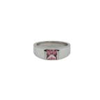 Cartier - Bague Tank Or Blanc - Quartz Rose