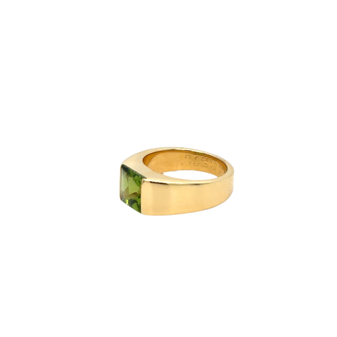 Cartier - Bague Tank Péridot Or jaune