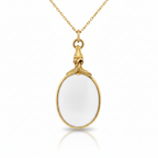 Pendentif Miroir Cheval - Or Jaune - Époque Victorienne