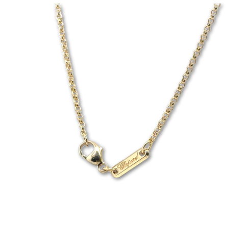 Chopard - “Happy DIAMONDS” yellow gold pendant necklace