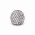 Bague Pavée en Or blanc et Diamants 3,80 carats