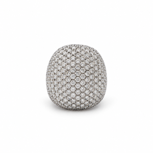 Bague Pavée en Or blanc et Diamants 3,80 carats