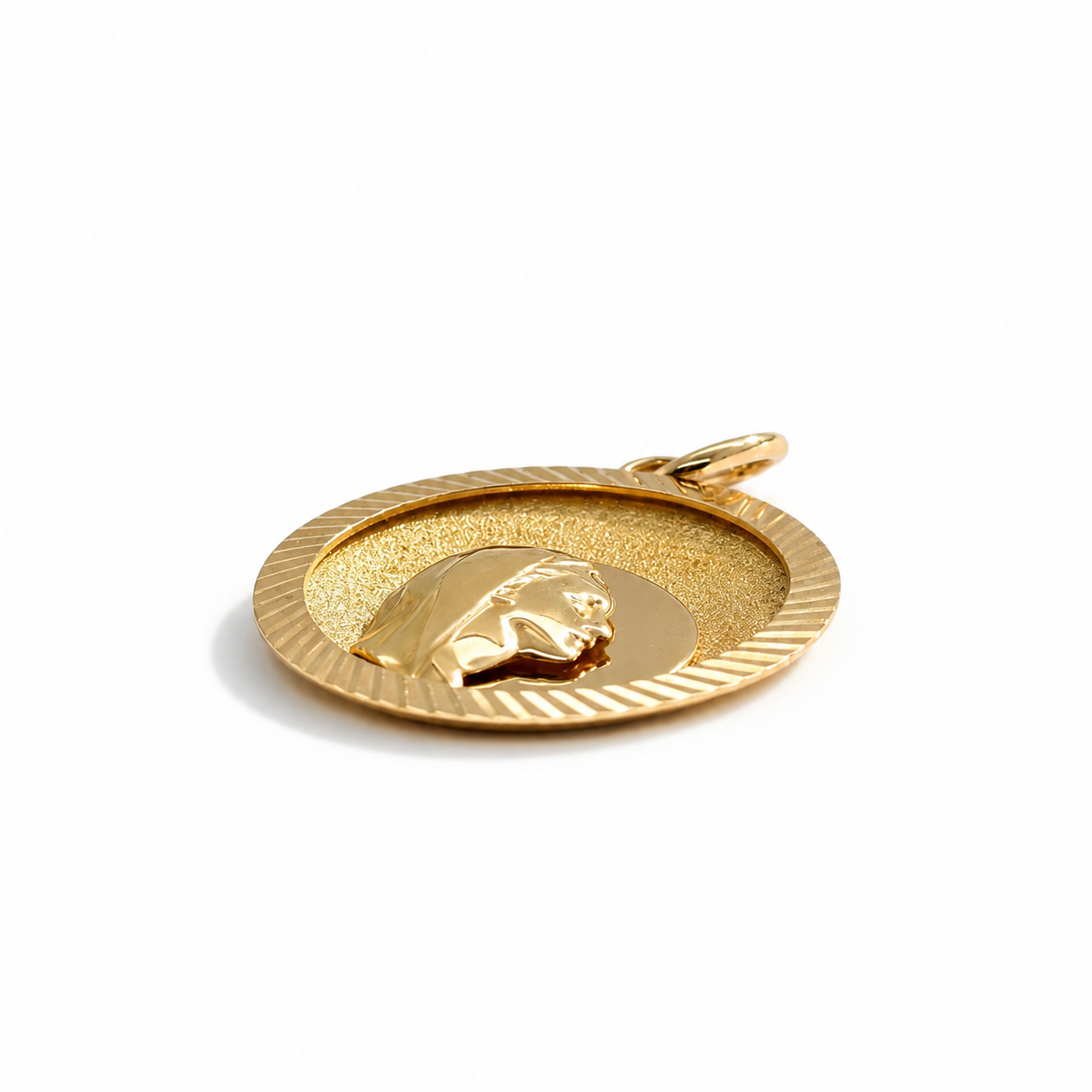 Médaille Religieuse - Vierge Marie - Or Jaune