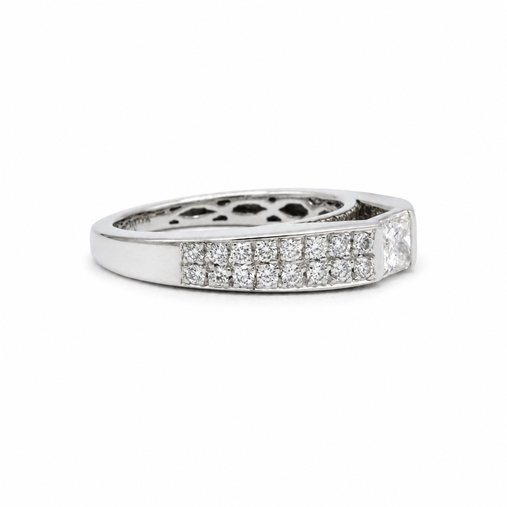 Bague Or blanc - Diamants 1,20 carats