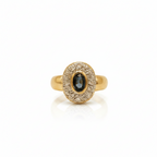 Bague Marguerite - Or Jaune - Saphir et Diamants