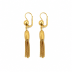 Boucles d’oreilles à pompons Vintage - Or jaune - Année 80