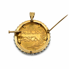 Médaille Religieuse Vintage Or jaune - Perles de culture