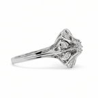 Bague Marguerite - Or blanc et Diamants