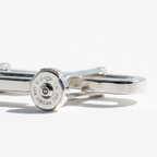 DINH VAN - Boucles d’oreilles Maillon - Moyen Modèle - Or blanc et Diamants