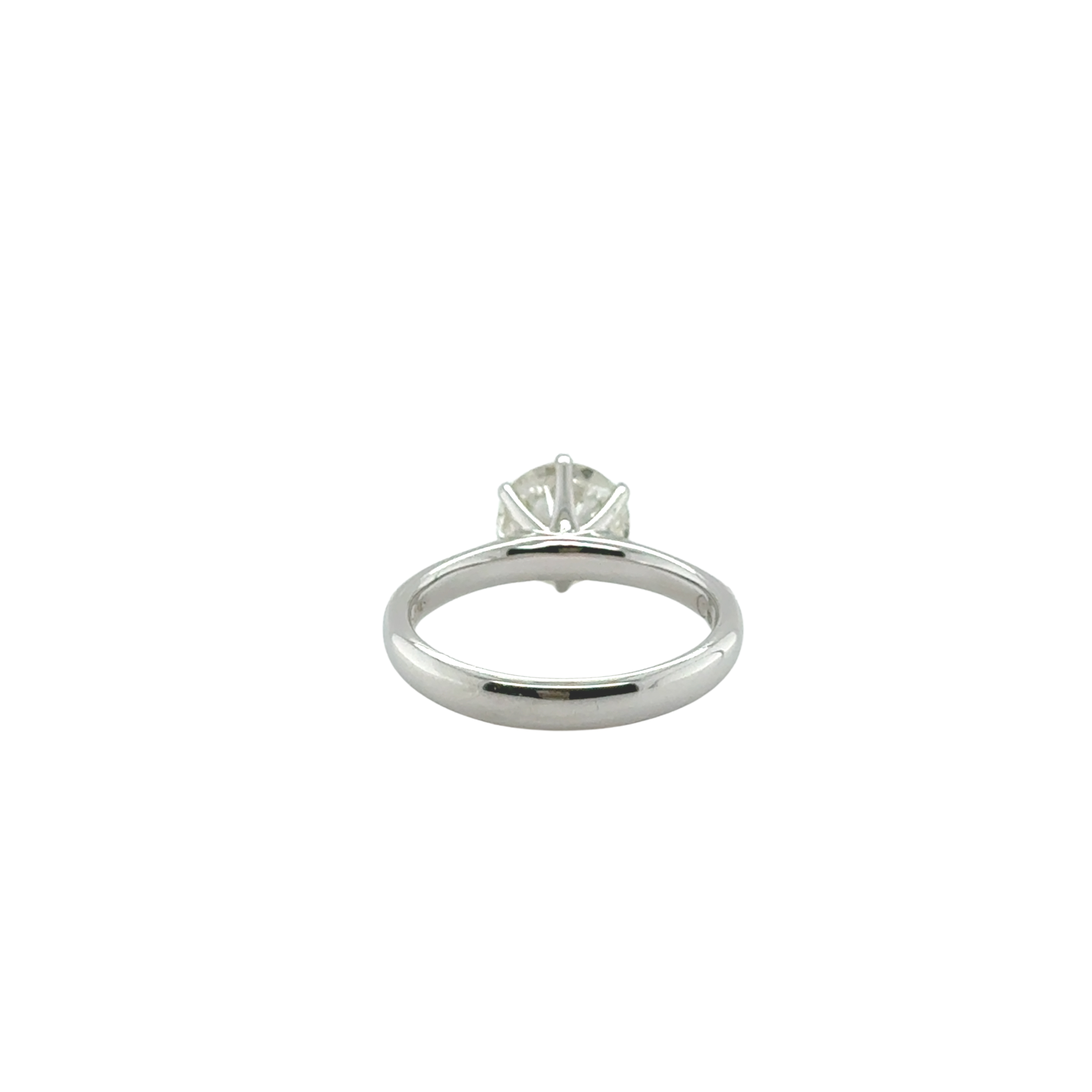 Solitaire Or blanc - Diamant 2,22 carats