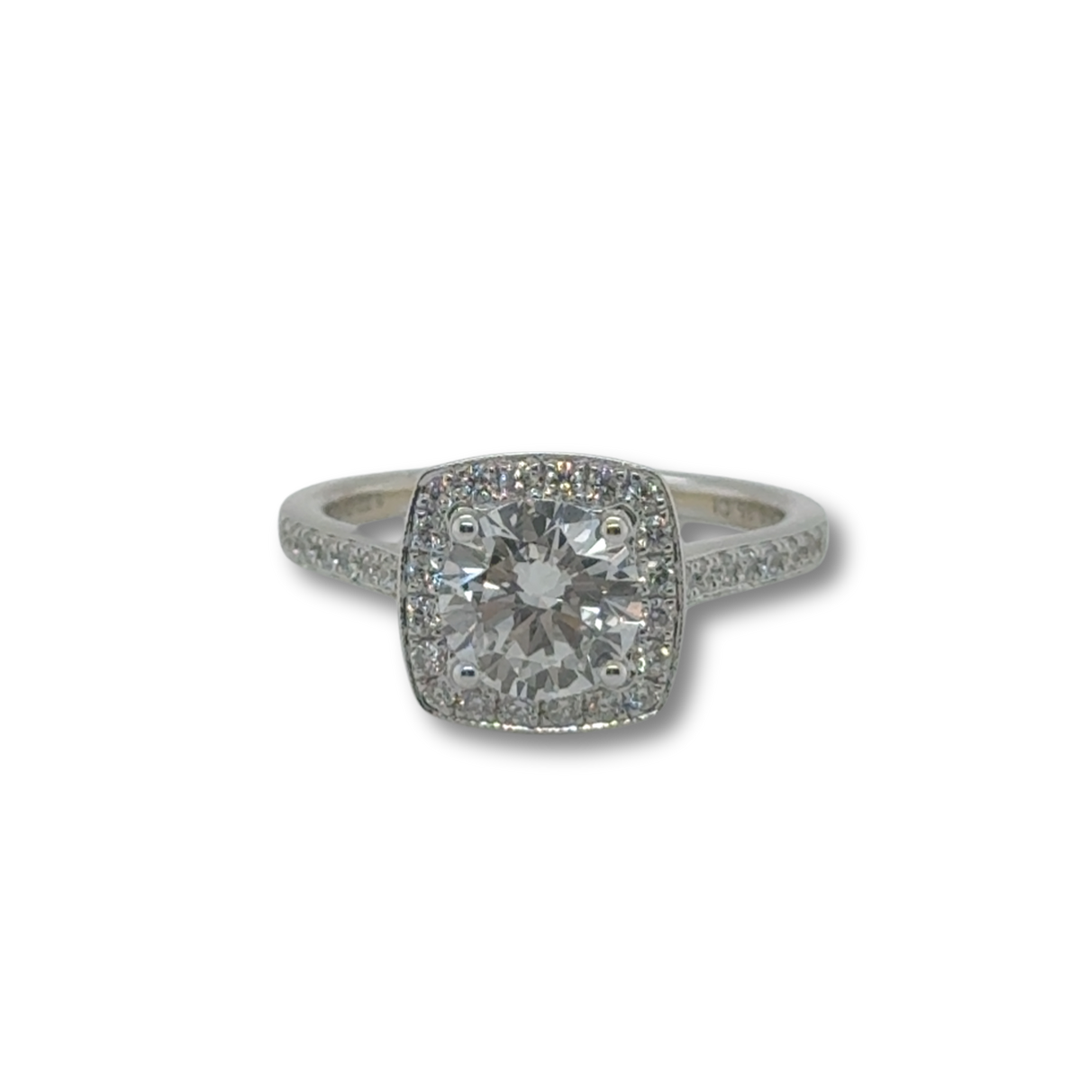 Solitaire Or blanc - Diamant 1,22 ct