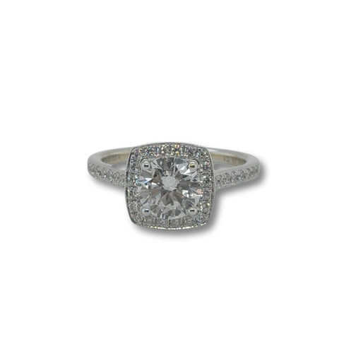 Solitaire Or blanc - Diamant 1,22 ct