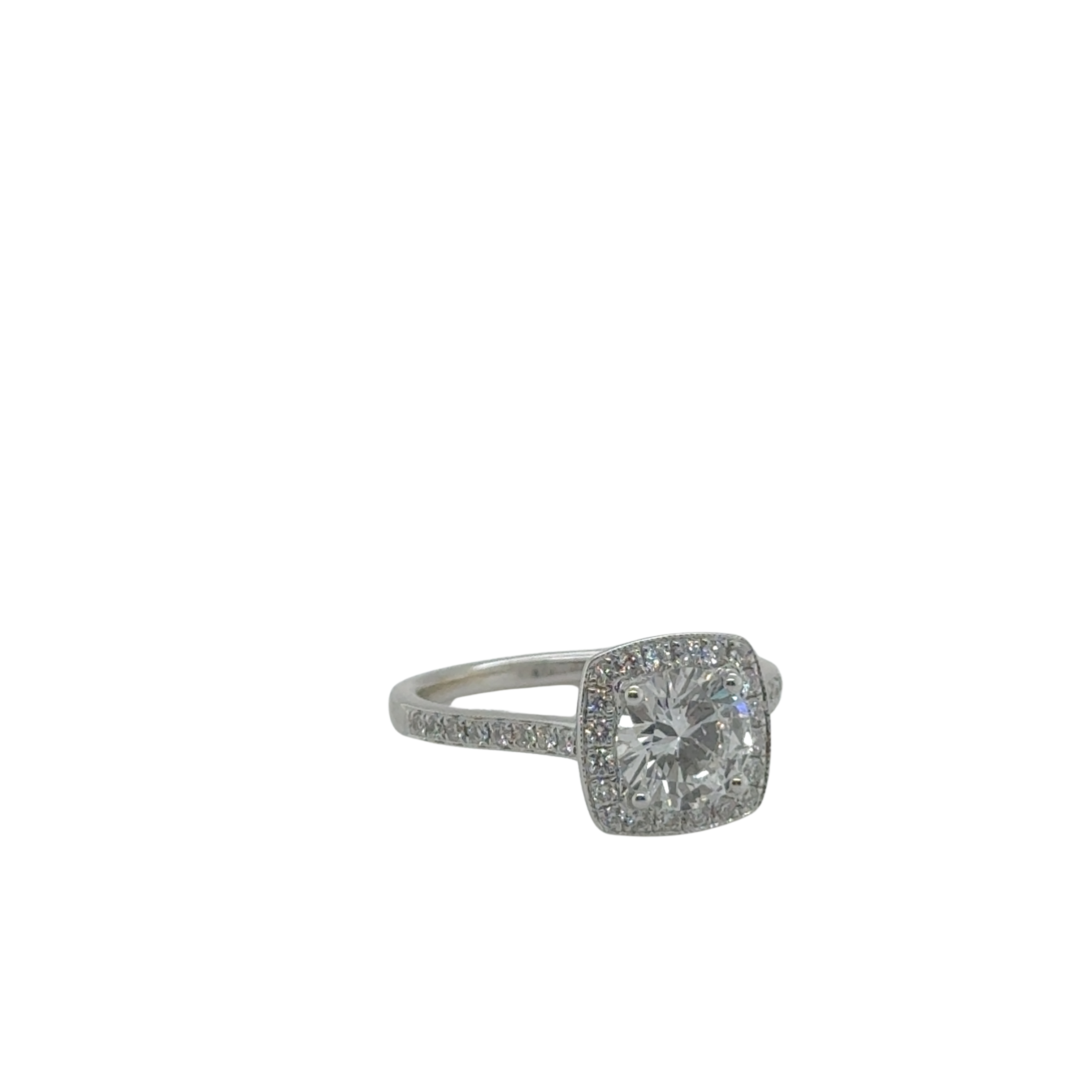 Solitaire Or blanc - Diamant 1,22 ct