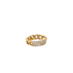 Dior - Bague Gourmette Or Jaune et Diamants