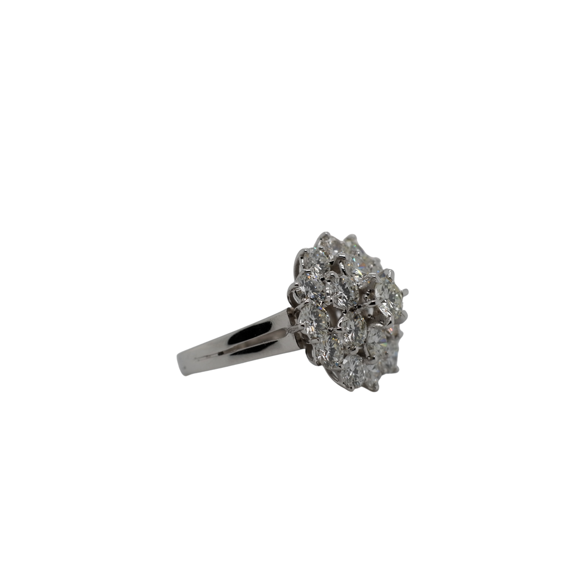 Bague Dôme - Or blanc et Diamants