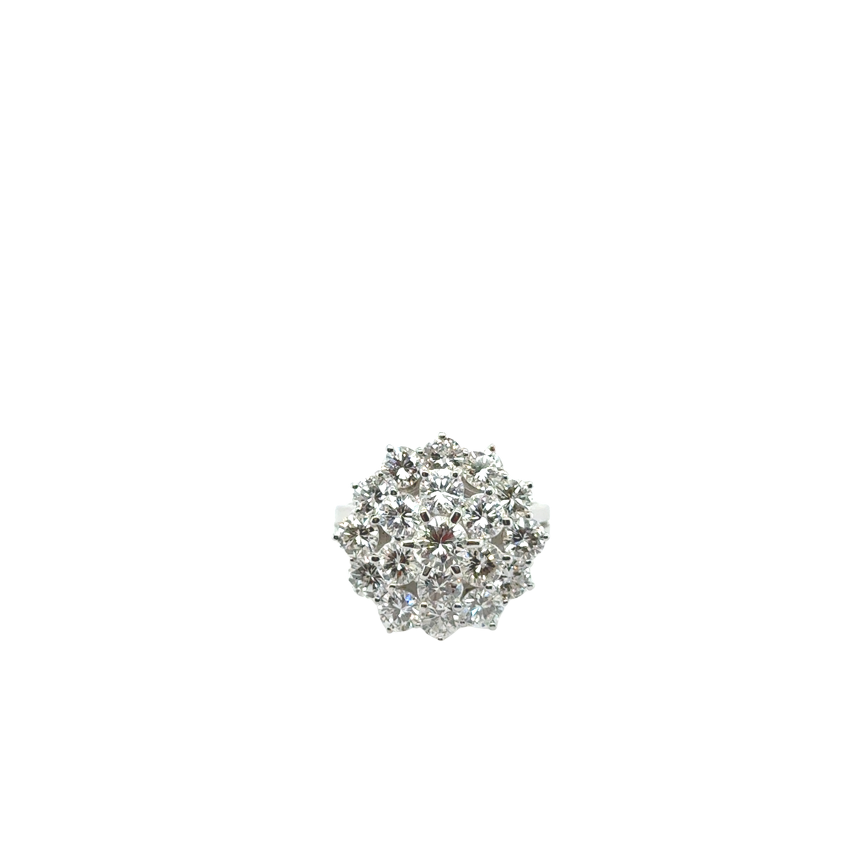 Bague Dôme - Or blanc et Diamants