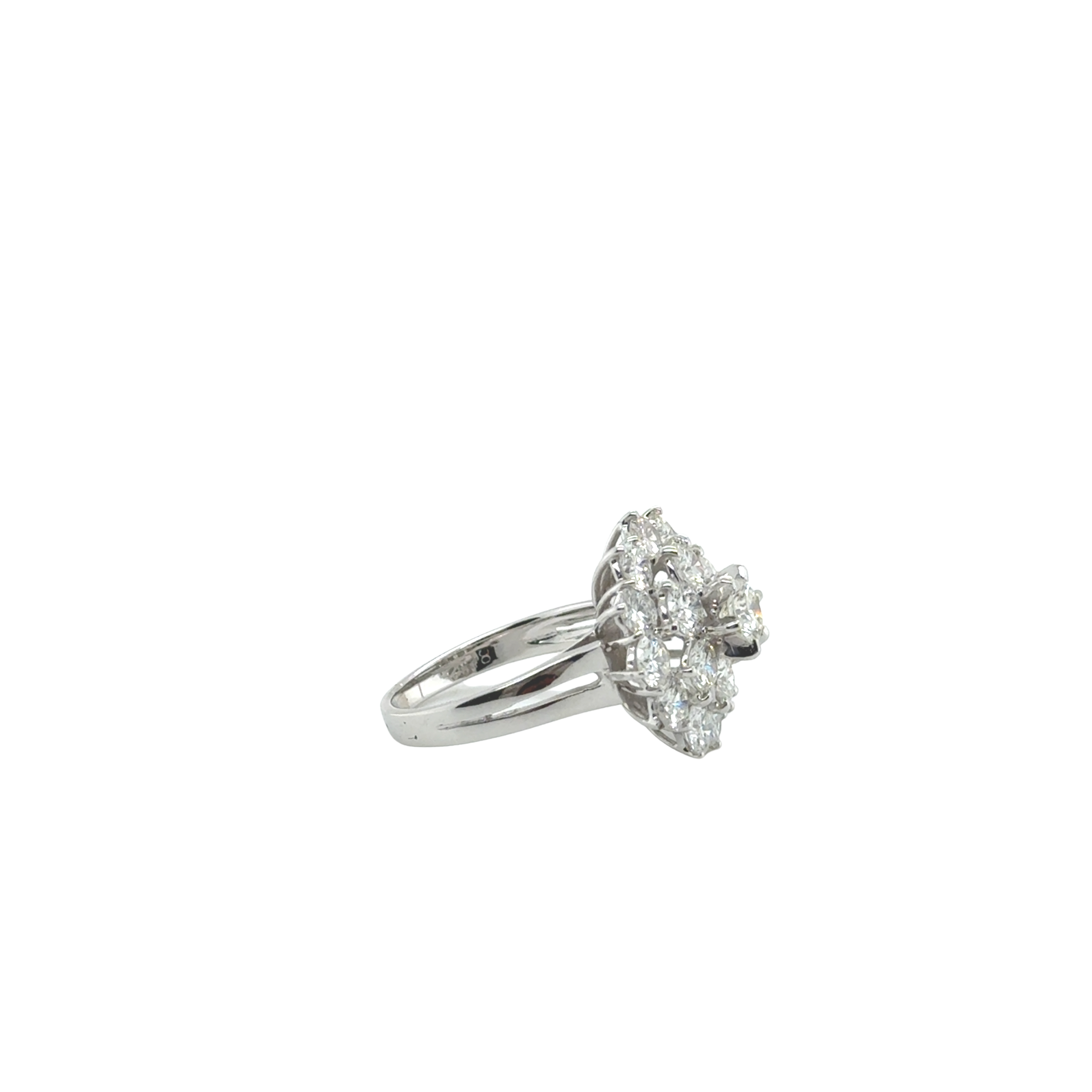 Bague Dôme - Or blanc et Diamants