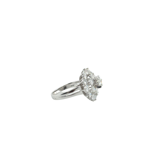 Bague Dôme - Or blanc et Diamants