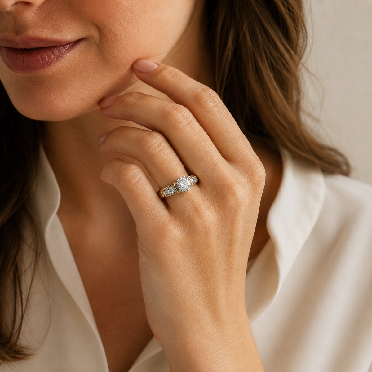 Bague Or jaune - Diamant 1,03 carats