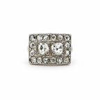 Bague Tank Or blanc et Diamants