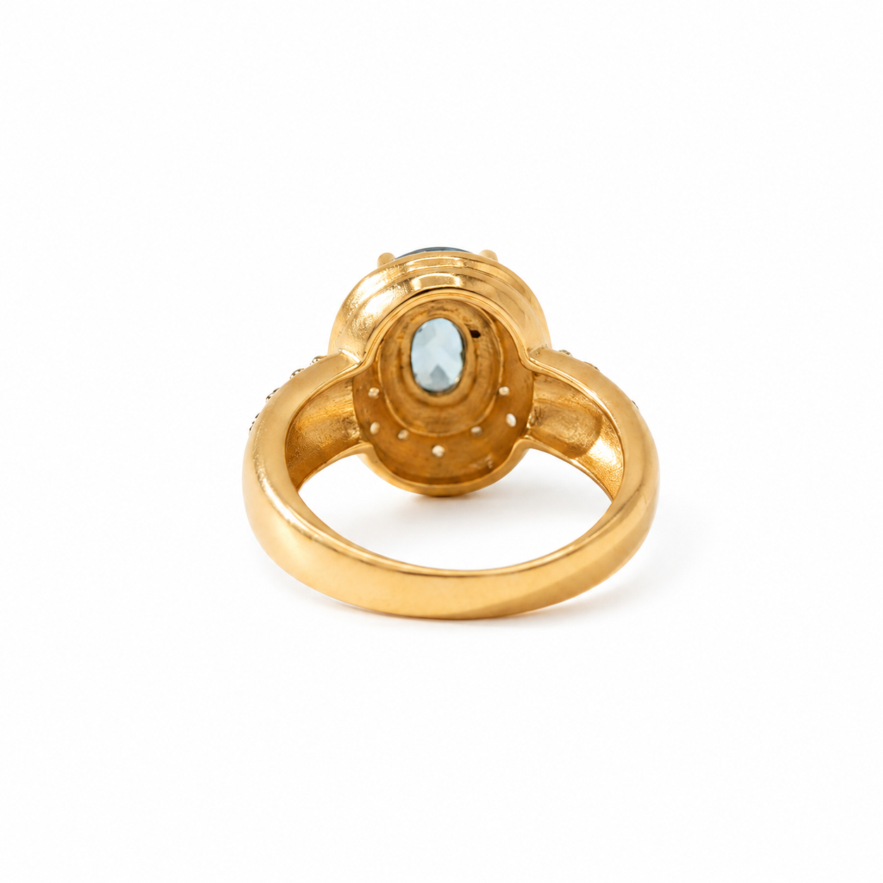 Bague Marguerite - Or Jaune - Saphir et Diamants