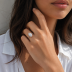Marquise Ring - White Gold and Diamonds