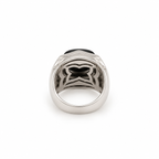 Bulgari - Bague Pyramide - Or blanc - Onyx