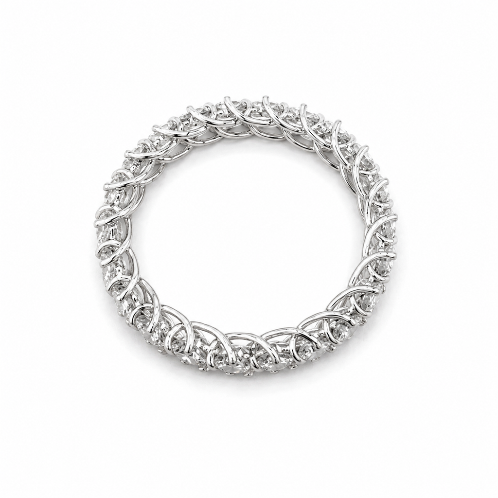 Alliance Américaine - Or blanc - Diamants