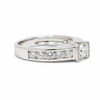 Bague Bandeau Or blanc et Diamants 1,60 carats