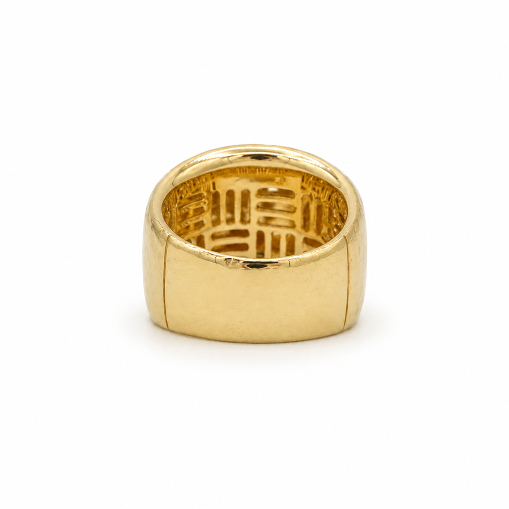 Bague Jonc Martelé - Or jaune