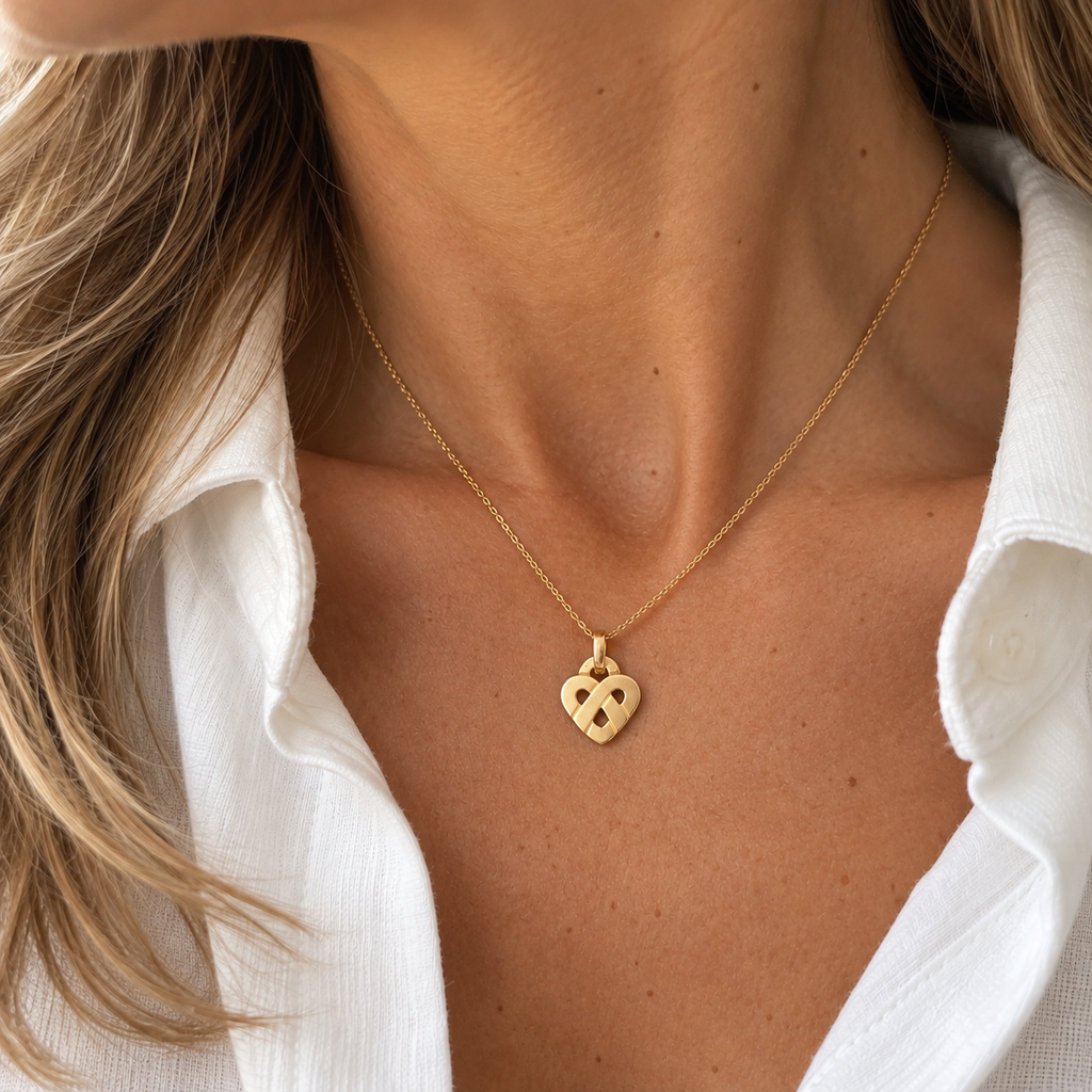 Poiray - Pendentif Coeur entrelacé Or jaune