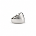 Bague Jonc Large Or blanc