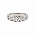Bague Bandeau Or blanc et Diamants 1,60 carats