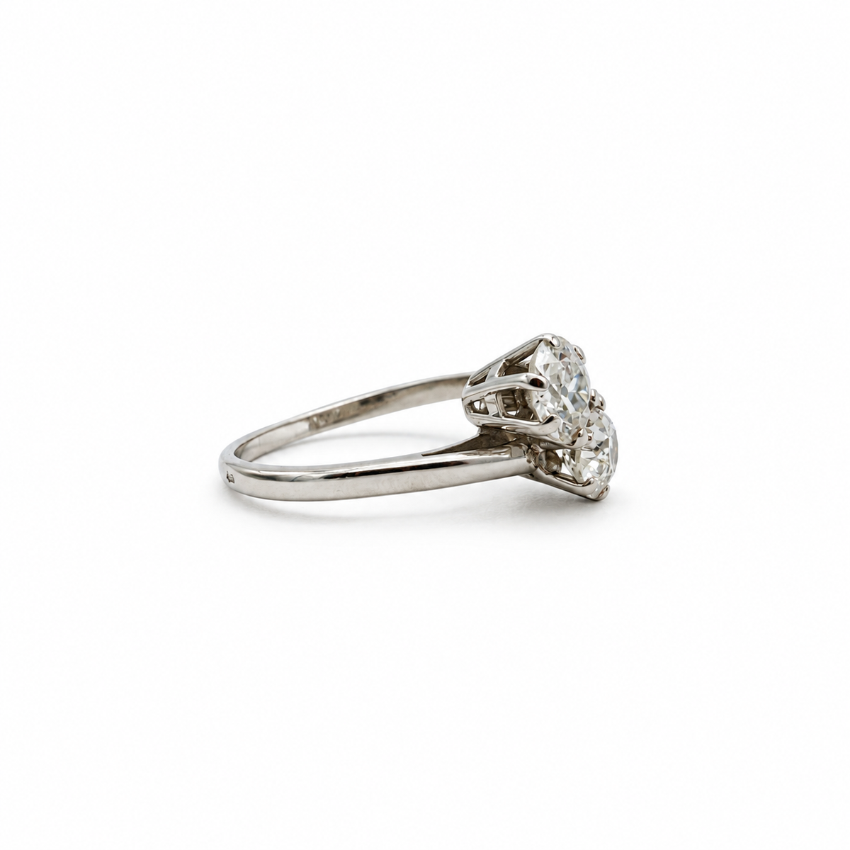 Bague Toi et Moi - Or blanc et diamants