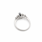 Bague - Or blanc - Saphirs et Diamants