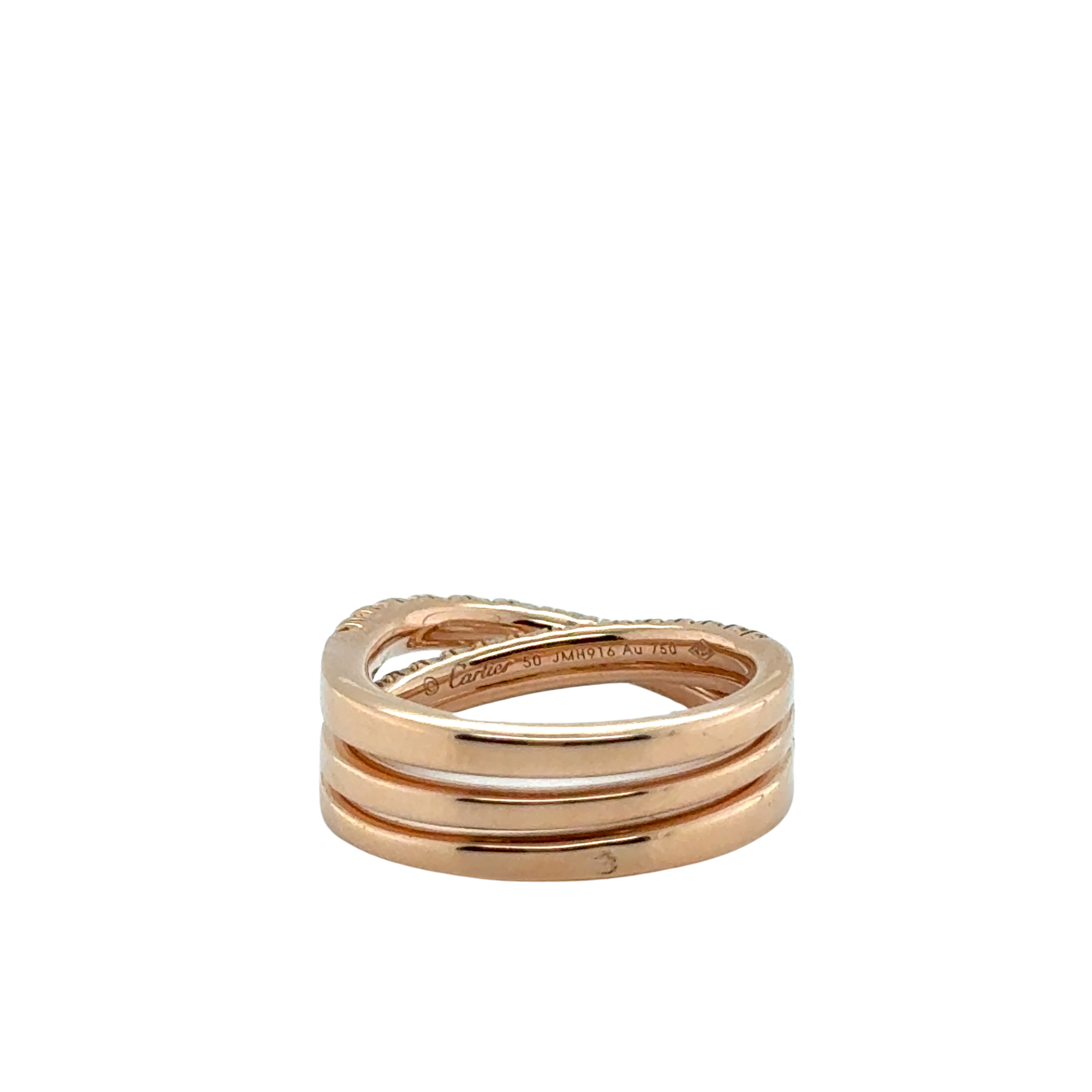 Cartier - Étincelle Ring - Rose Gold - Semi-Pave