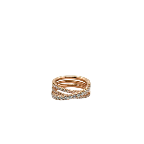 Cartier - Étincelle Ring - Rose Gold - Semi-Pave