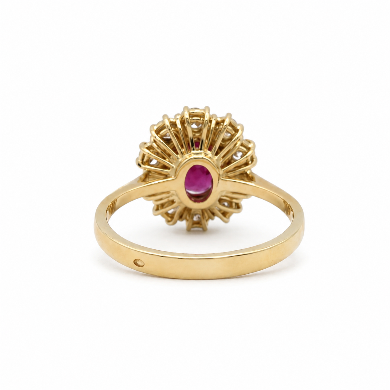 Bague Marguerite - Or jaune - Rubis et Diamants