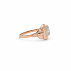 Bague Tank - Or rose - Diamant