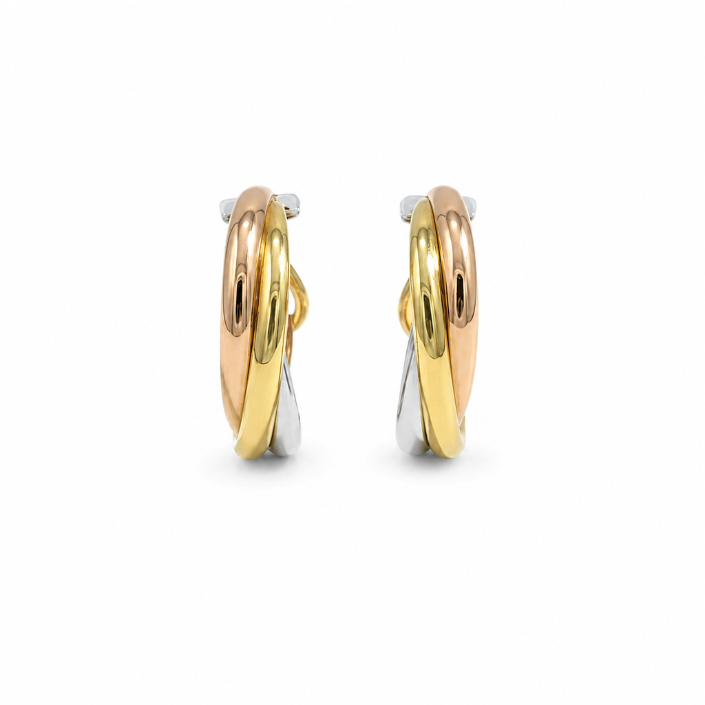 Cartier - Trinity earrings - 3 golds