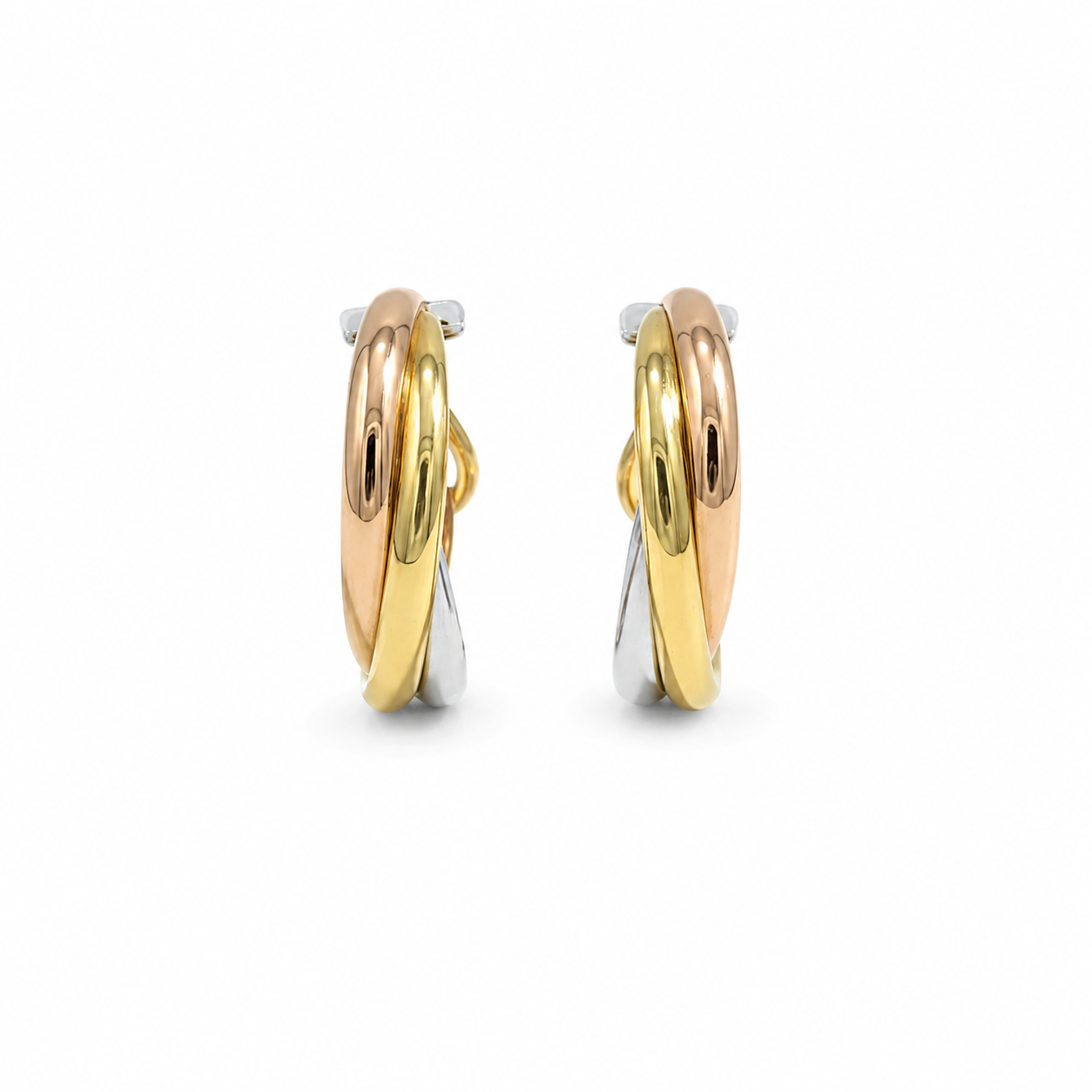 Cartier - Trinity earrings - 3 golds
