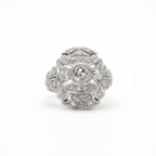 Art déco - Bague Platine - Diamants 1,30 carats