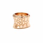 Pomellato - Bague Cocco - Or rose - Diamants Bruns