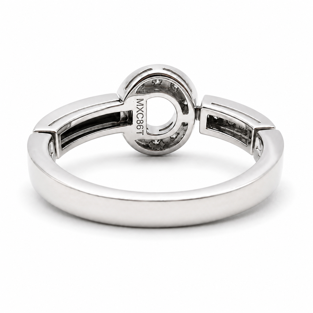 Bulgari - Bague Tournant - Or blanc et Diamants