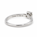 Cartier - Solitaire Platine et Diamant 0,41 carat