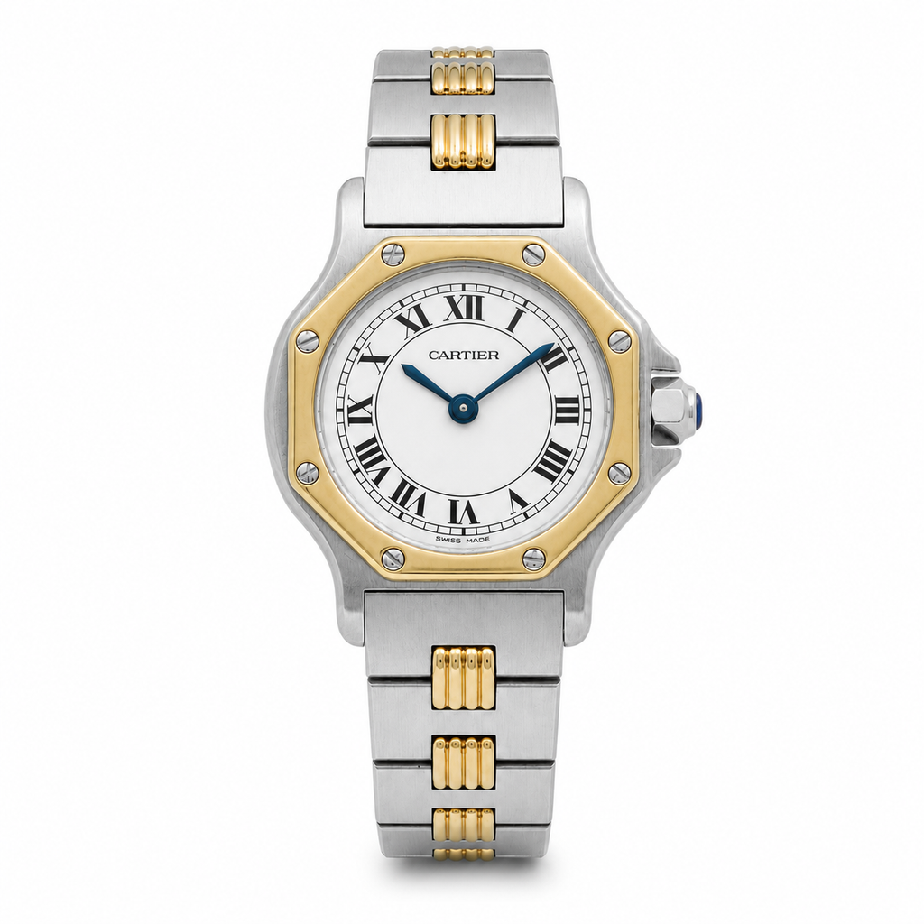 Cartier - Montre Santos Octogonale - Or et Acier
