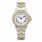 Cartier - Montre Santos Octogonale - Or et Acier