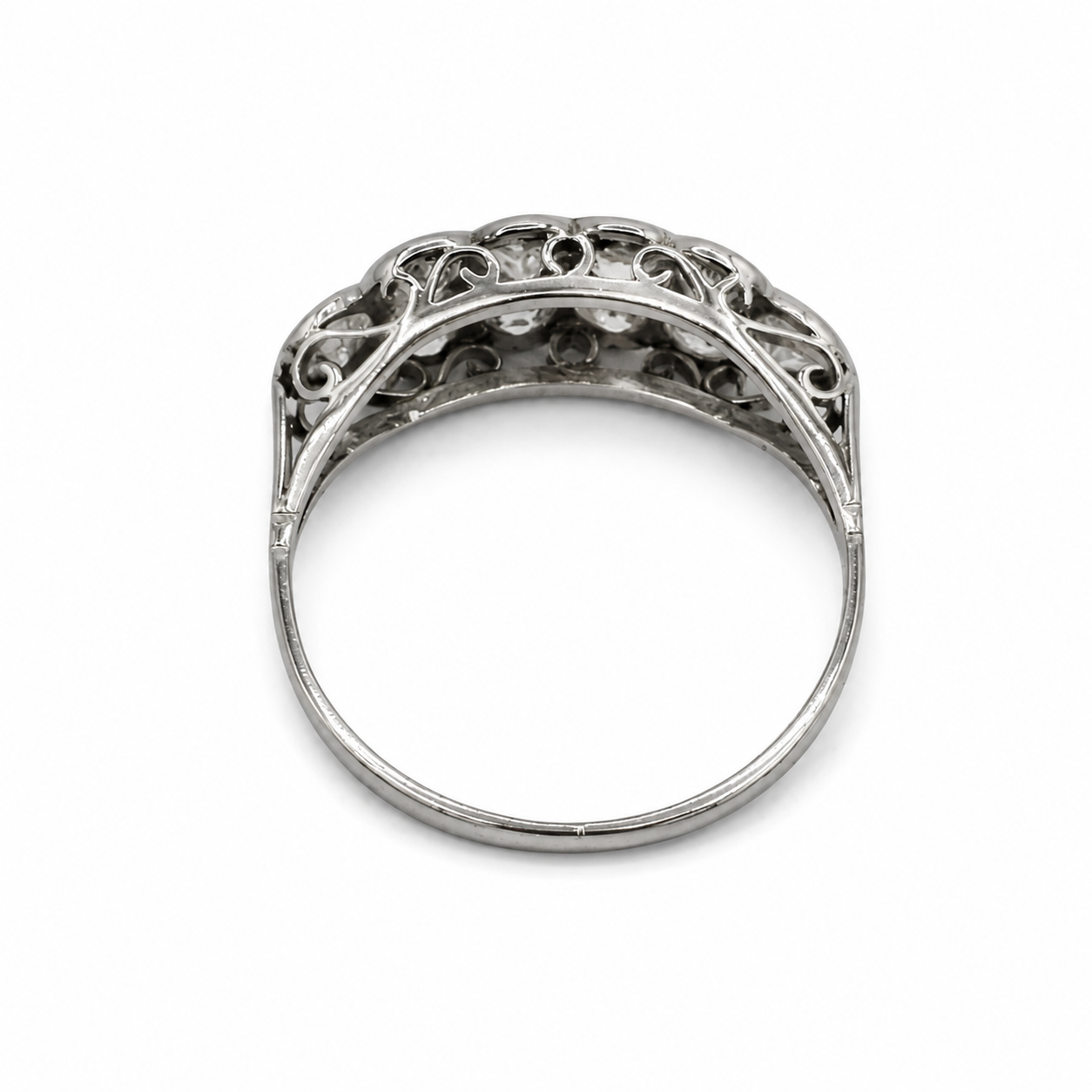 Art Déco - Bague Platine - Diamants 1,20 carats