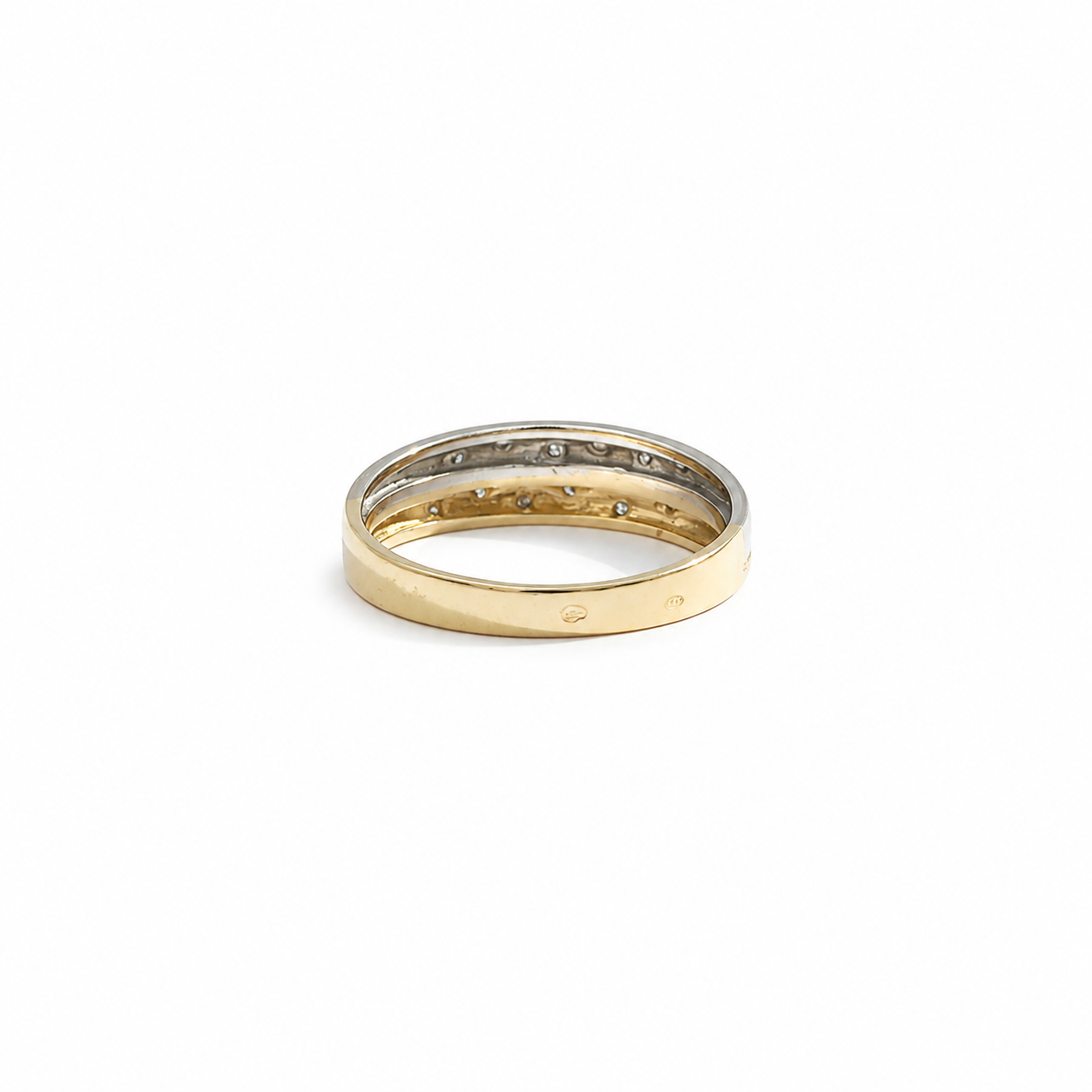 Bague 2 ors - Diamants