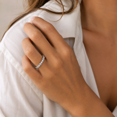 Alliance Américaine - Or blanc - Diamants